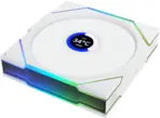 Lian Li UNI Fan TL LCD 120 Wireless - Single Pack - Controller Not Included - 2.4 GHz Wireless Control - Infinity Mirror Design - LCD Display - Controller requesd for use. - White (12TLLCD1W1W)
