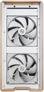 Lian Li Lancool 217 Mid Tower – E-ATX, Walnut Wood Panel, 5 PWM Fans (2×170mm, 2×120mm, 1×140mm), Dual PSU Mount, Top 360mm Radiator Support, Premium Cooling Design, White - Image 6
