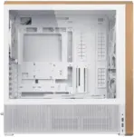 Lian Li Lancool 217 Mid Tower – E-ATX, Walnut Wood Panel, 5 PWM Fans (2×170mm, 2×120mm, 1×140mm), Dual PSU Mount, Top 360mm Radiator Support, Premium Cooling Design, White - Image 5