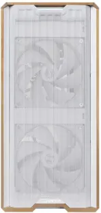 Lian Li Lancool 217 Mid Tower – E-ATX, Walnut Wood Panel, 5 PWM Fans (2×170mm, 2×120mm, 1×140mm), Dual PSU Mount, Top 360mm Radiator Support, Premium Cooling Design, White - Image 3