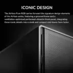 Cougar Airface Pure RGB Compact ATX Mid-Tower Case With 4 Preinstalled RGB Fans, Up to 240mm Radiator Support, 320mm GPU Clearance, SSD/HDD Support, Sleek Perforated Panel | BLACK  - Image 3