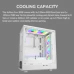 Cougar Airface Pure RGB Compact ATX Mid-Tower Case With 4 Preinstalled RGB Fans, Up to 240mm Radiator Support, 320mm GPU Clearance, SSD/HDD Support, Sleek Perforated Panel | BLACK  - Image 5