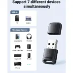 UGREEN Bluetooth 5.3 USB Adapter | Wireless Dongle for PC | 20m Range | Low Latency Audio | Supports Windows 11 | Connects Keyboard, Mouse, Headset, Printer & More - Image 4