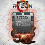 AMD Ryzen 7 7700X Processor, 8-Core 16-Thread Up To 5.4GHz Boost Zen 4 AM5 Desktop CPU TRAY Version, 105W DDR5 PCIe 5.0, Unlocked With Radeon Graphics EXPO Support | BRAND NEW TRAY PROCESSOR