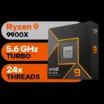 AMD Ryzen 9 9900X CPU Processor  - Ryzen 9 9000 Series Granite Ridge (Zen 5) 12-Core 4.4 GHz - Socket AM5 120W Supports PCIe 5.0 - Unlocked for Overclocking - Radeon Graphics Processor | BOXED 100-100000662WOF | 1 YEAR WARRANTY - Image 2