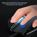 T-WOLF ROBOCOP G530 Wired Gaming Mouse | 6400 DPI | RGB Backlight | 7 Buttons | Custom Weight Design | Ergonomic Grip | USB | Tech Black - Image 5