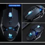 T-WOLF ROBOCOP G530 Wired Gaming Mouse | 6400 DPI | RGB Backlight | 7 Buttons | Custom Weight Design | Ergonomic Grip | USB | Tech Black - Image 6