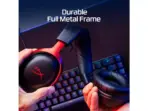 HyperX Cloud III Wireless – Gaming Headset for PC, PS5, PS4, up to 120-hour Battery, 2.4GHz Wireless, DTS Spatial Audio, 53mm Angled Drivers, Memory Foam, Durable Frame, 10mm Microphone, Black/Red - Image 3