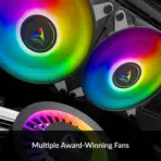 ARCTIC Liquid Freezer III 240 A-RGB - CPU AIO Water Cooler, Water Cooling PC, Intel & AMD, Efficient PWM-Controlled Pump, Fan: 200–2000 RPM, LGA1851 and LGA1700 Contact Frame - Black - Image 5