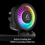 ARCTIC Liquid Freezer III 240 A-RGB - CPU AIO Water Cooler, Water Cooling PC, Intel & AMD, Efficient PWM-Controlled Pump, Fan: 200–2000 RPM, LGA1851 and LGA1700 Contact Frame - Black - Image 6