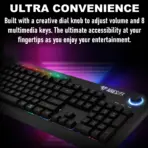 GAMDIAS ARES P2 2-In-1 RGB Combo "Keyboard + Mouse " : Membrane Keyboard 1000Hz, 19-Key Rollover ,3600 DPI 7-Key Optical RGB Mouse , 1.5m Cable | BLACK - Image 3