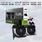 ASUS Dual GeForce RTX 5070 12GB GDDR7 OC Edition Graphics Card With Axial-Tech Dual Fans, NVIDIA Blackwell Architecture, DLSS 4, Dual BIOS Modes, 2572MHz OC Mode, 6144 CUDA Cores, 988 TOPS AI Power, 2.53-Slot Compact Design  | DUAL-RTX5070-O12G