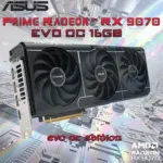 ASUS Prime Radeon RX 9070 EVO OC 16GB GDDR6 PCIe 5.0 Graphics Card – 2610MHz Boost, 256-Bit, Triple Fan, Dual BIOS, HDMI 2.1b, 3x DP 2.1a, 2.5 Slot | PRIME-RX9070-O16G-EVO