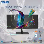 ASUS ProArt Display PA348CGV – 34-Inch Ultra-Wide QHD 3440x1440 IPS Monitor, 120Hz FreeSync Premium Pro, 98% DCI-P3, ΔE < 2, HDR400, USB-C 90W PD, Ergonomic Stand | BLACK  ~ 6 MONTHS WARRANTY