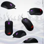 ASUS ROG Harpe Mini Core 52g Wired Gaming Mouse With 12,000 DPI Optical Sensor, ROG Micro Switch II, Push-Fit Switch Sockets, PTFE Feet, 1000 Hz Polling Rate | BLACK  - Image 7