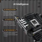 ASUS TUF GAMING X870-PLUS WIFI AMD AM5 X870 ATX motherboard, 16+2+1, 80A SPS power stages, DDR5, PCIe 5.0 Ready, four M.2 slots, Wi-Fi 7, 2.5Gb LAN, HDMI, USB4 40Gbps, SATA 6 Gbps, USB 20Gbps Type-C - Image 9