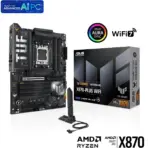ASUS TUF GAMING X870-PLUS WIFI AMD AM5 X870 ATX motherboard, 16+2+1, 80A SPS power stages, DDR5, PCIe 5.0 Ready, four M.2 slots, Wi-Fi 7, 2.5Gb LAN, HDMI, USB4 40Gbps, SATA 6 Gbps, USB 20Gbps Type-C - Image 12