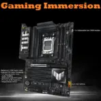 ASUS TUF GAMING X870-PLUS WIFI AMD AM5 X870 ATX motherboard, 16+2+1, 80A SPS power stages, DDR5, PCIe 5.0 Ready, four M.2 slots, Wi-Fi 7, 2.5Gb LAN, HDMI, USB4 40Gbps, SATA 6 Gbps, USB 20Gbps Type-C - Image 4