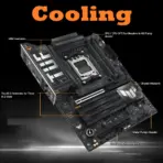 ASUS TUF GAMING X870-PLUS WIFI AMD AM5 X870 ATX motherboard, 16+2+1, 80A SPS power stages, DDR5, PCIe 5.0 Ready, four M.2 slots, Wi-Fi 7, 2.5Gb LAN, HDMI, USB4 40Gbps, SATA 6 Gbps, USB 20Gbps Type-C - Image 5