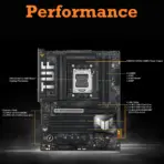 ASUS TUF GAMING X870-PLUS WIFI AMD AM5 X870 ATX motherboard, 16+2+1, 80A SPS power stages, DDR5, PCIe 5.0 Ready, four M.2 slots, Wi-Fi 7, 2.5Gb LAN, HDMI, USB4 40Gbps, SATA 6 Gbps, USB 20Gbps Type-C - Image 2