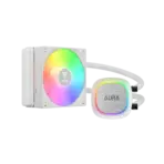 Gamdias Aura GL-120 V2 | Liquid CPU Cooler | RGB Stream Lighting | Hydraulic Bearing PWM Fan |  COMPATIBLE INTEL & RYZRN | Pump up to 2700 RPM - WHITE