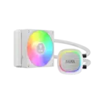 Gamdias Aura GL-120 V2 | Liquid CPU Cooler | RGB Stream Lighting | Hydraulic Bearing PWM Fan |  COMPATIBLE INTEL & RYZRN | Pump up to 2700 RPM - WHITE