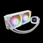 Gamdias Aura GL240 Digital WH Liquid Cooler With 2.1-Inch Real-Time Display, Dual 120mm PWM ARGB Fans, Upgraded Copper Base, 73.7 CFM Airflow, LGA 1851 And AM5 Support | WHITE - Image 6