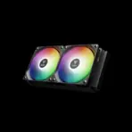 GAMDIAS AURA GL240 LITE ARGB AIO Liquid CPU Cooler With 240mm Radiator, Copper Base, PWM Hydraulic Fans, Motherboard Sync, LGA 1851 & AM5 Support, Easy Universal Mounting | BLACK  - Image 8