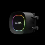 GAMDIAS AURA GL240 LITE ARGB AIO Liquid CPU Cooler With 240mm Radiator, Copper Base, PWM Hydraulic Fans, Motherboard Sync, LGA 1851 & AM5 Support, Easy Universal Mounting | BLACK  - Image 10