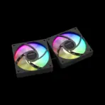 GAMDIAS AURA GL240 V2 ARGB AIO CPU Liquid Cooler , 240mm Radiator, 2 x 120mm PWM Fans, Cooling System w/ Hidden Cable Design, Rotatable Mirror Style ARGB Pump for Intel/AMD Ryzen - BLACK AURA-GL240-V2-B - Image 11
