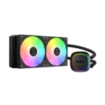 GAMDIAS AURA GL240 V2 ARGB AIO CPU Liquid Cooler , 240mm Radiator, 2 x 120mm PWM Fans, Cooling System w/ Hidden Cable Design, Rotatable Mirror Style ARGB Pump for Intel/AMD Ryzen - BLACK AURA-GL240-V2-B - Image 19