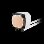 GAMDIAS AURA GL240 V2 Liquid CPU Cooler, ARGB 240 Radiator, 2 x 120mm PWM Fans, Mirror Style Pump for Intel/AMD Ryzen - WHITE - Image 6