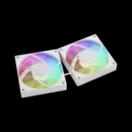 GAMDIAS AURA GL240 V2 Liquid CPU Cooler, ARGB 240 Radiator, 2 x 120mm PWM Fans, Mirror Style Pump for Intel/AMD Ryzen - WHITE - Image 7