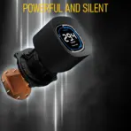 GAMDIAS AURA GL360 Digital Liquid Cooler With 2.1” Real-Time Display, ARGB PWM Fans, Copper Base, 73.7 CFM Airflow, 396mm Radiator, AM5 & LGA 1851 Support, Zeus Cast Software | BLACK - Image 3