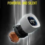 GAMDIAS AURA GL360 Digital WH Liquid Cooler With 2.1” Real-Time Display, ARGB PWM Fans, Copper Base, 73.7 CFM Airflow, 396mm Radiator, AM5 & LGA 1851 Support, Zeus Cast Software | WHITE  - Image 3
