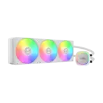 GAMDIAS AURA GL360 V2 Liquid CPU Cooler, 120mm, Triple Fan, White ARGB AIO, Mirror Style  Rotatable Pump, LGA 1700/AM5 Ready, Built-in Lighting Effects, Hidden Cable Management | WHITE  AURA-GL360-V2-W - Image 11