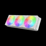GAMDIAS AURA GL360 V2 Liquid CPU Cooler, 120mm, Triple Fan, White ARGB AIO, Mirror Style  Rotatable Pump, LGA 1700/AM5 Ready, Built-in Lighting Effects, Hidden Cable Management | WHITE  AURA-GL360-V2-W - Image 14