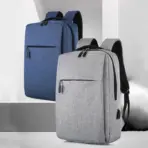Business Slim Formal Laptop Backpack for up to 15.6 Inch - Durable Oxford Textile - USB Charging Port - Organized Compartments - Waterproof - Heavily Padded for Sensitive Electronics Impact Protection - BLUE - Image 2