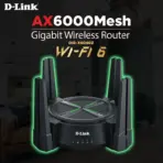 D-Link AX6000 Multi Gigabit Wi-Fi 6 Router ; ; Beamforming 8 Antennas ; Next-Gen 6000Mbps Speeds ; OFDMA & MU-MIMO ; High Speed Internet (HSI) , IPTV and OTT ; 2.5G Multi-Gigabit Port  ; TR069 Remote Access | DIR-X6080Z