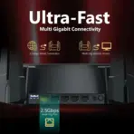 D-Link AX6000 Multi Gigabit Wi-Fi 6 Router ; ; Beamforming 8 Antennas ; Next-Gen 6000Mbps Speeds ; OFDMA & MU-MIMO ; High Speed Internet (HSI) , IPTV and OTT ; 2.5G Multi-Gigabit Port  ; TR069 Remote Access | DIR-X6080Z - Image 3
