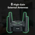 D-Link AX6000 Multi Gigabit Wi-Fi 6 Router ; ; Beamforming 8 Antennas ; Next-Gen 6000Mbps Speeds ; OFDMA & MU-MIMO ; High Speed Internet (HSI) , IPTV and OTT ; 2.5G Multi-Gigabit Port  ; TR069 Remote Access | DIR-X6080Z - Image 5