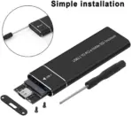 USB 3.1 Gen2 Type-C to M.2 NVMe & NGFF SATA SSD Dual Protocol 2-in-1 Enclosure – Aluminum Case, 10Gbps Speed, 2230–2280 Support, Plug & Play, JMS Chipset - Image 7