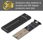 USB 3.1 Gen2 Type-C to M.2 NVMe & NGFF SATA SSD Dual Protocol 2-in-1 Enclosure – Aluminum Case, 10Gbps Speed, 2230–2280 Support, Plug & Play, JMS Chipset - Image 6