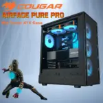 Airface Pure Pro Compact Mid-Tower Case With ATX Support, 4x Pre-Installed ARGB PWM Fans, USB-C 3.2 Gen 2, 320mm GPU Clearance, & Up To 240mm Radiator Support | BLACK 