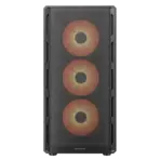Airface Pure Pro Compact Mid-Tower Case With ATX Support, 4x Pre-Installed ARGB PWM Fans, USB-C 3.2 Gen 2, 320mm GPU Clearance, & Up To 240mm Radiator Support | BLACK  - Image 12