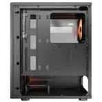 Airface Pure Pro Compact Mid-Tower Case With ATX Support, 4x Pre-Installed ARGB PWM Fans, USB-C 3.2 Gen 2, 320mm GPU Clearance, & Up To 240mm Radiator Support | BLACK  - Image 19
