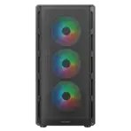 Cougar Airface Pure RGB Compact ATX Mid-Tower Case With 4 Preinstalled RGB Fans, Up to 240mm Radiator Support, 320mm GPU Clearance, SSD/HDD Support, Sleek Perforated Panel | BLACK  - Image 14