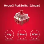 HyperX Alloy Origins 60 - Mechanical Gaming Keyboard, Ultra Compact 60% Form Factor, Double Shot PBT Keycaps, RGB LED Backlit, NGENUITY Software Compatible - Linear HyperX Red Switch . Black - Image 6
