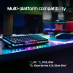 HyperX Alloy Origins 60 - Mechanical Gaming Keyboard, Ultra Compact 60% Form Factor, Double Shot PBT Keycaps, RGB LED Backlit, NGENUITY Software Compatible - Linear HyperX Red Switch . Black - Image 4