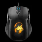 GX Ammox X1-600 RGB Gaming Mouse - 7-Color RGB LED with Breathing Effects | Adjustable DPI 400, 800, 1200, 2400, and 3200 - Compatible with Windows  & macOS | Black - Image 3
